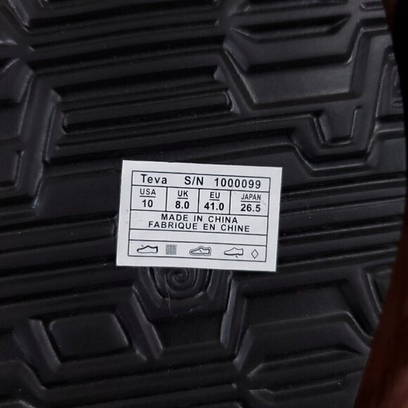 Teva Womens Sz 10 Black Mush Mandalyn Wedge Ola 2 Sandals Slip On Slides 1000099 - Picture 13 of 14